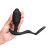 Черная анальная вибропробка с эрекционным кольцом Vibrating Snug &amp; Tug M 