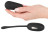 Черное виброяйцо с электростимуляцией Vibrating E-Stim Love Ball 