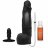 Черный фаллоимитатор с имитацией эякуляции Wet Works 10 Dual Density ULTRASKYN Squirting Cumplay Cock - 26,7 см. 