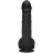 Черный фаллоимитатор с имитацией эякуляции Wet Works 10 Dual Density ULTRASKYN Squirting Cumplay Cock - 26,7 см. 