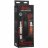 Черный фаллоимитатор с имитацией эякуляции Wet Works 10 Dual Density ULTRASKYN Squirting Cumplay Cock - 26,7 см. 