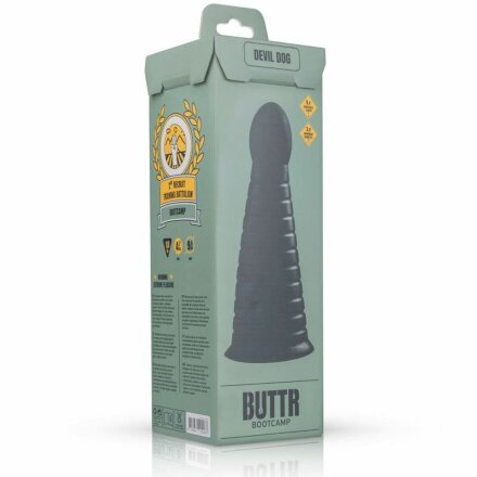 Черная анальная пирамида Devil Dog - 25,9 см. 