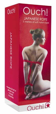Красная веревка для связывания Japanese Rope - 5 м. 