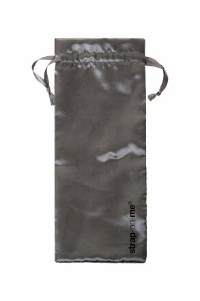Черный безремневой страпон Silicone Bendable Strap-On M 