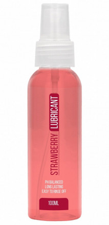 Лубрикант на водной основе с ароматом клубники Strawberry Lubricant - 100 мл. 