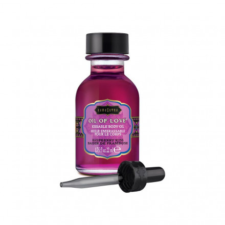 Масло для ласк с ароматом малины Oil of Love Raspberry Kiss - 22 мл. 