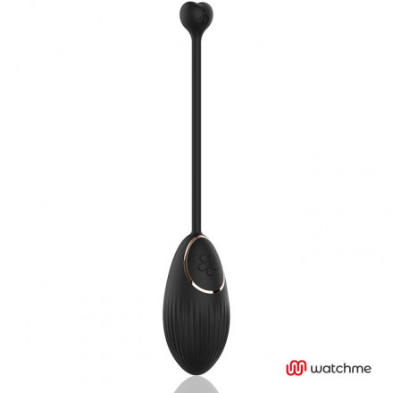 Черное виброяйцо с пультом-часами Anne s Desire Vibro Egg Wireless Watchme 
