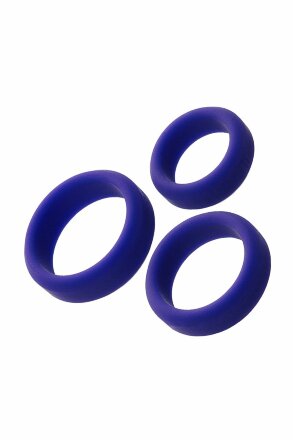 Набор из 3 фиолетовых эрекционных колец A-Toys 
