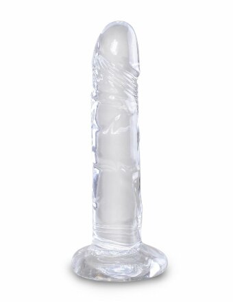 Прозрачный фаллоимитатор King Cock Clear 6 Cock - 18,4 см. 
