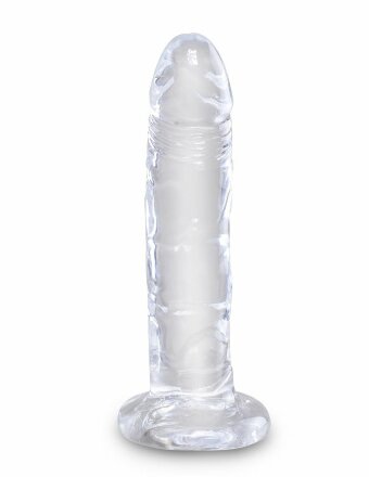 Прозрачный фаллоимитатор King Cock Clear 6 Cock - 18,4 см. 