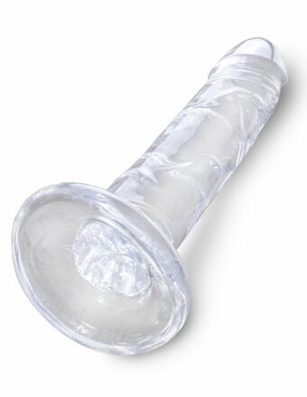 Прозрачный фаллоимитатор King Cock Clear 6 Cock - 18,4 см. 
