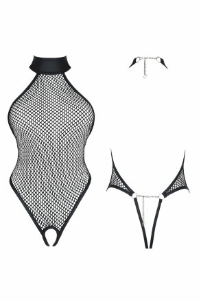 Боди Harmonia из сетки с доступом и металлическим декором 