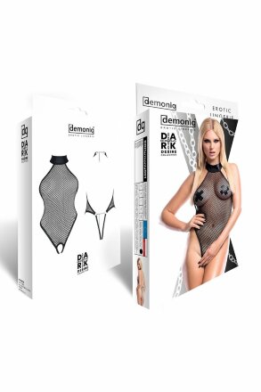 Боди Harmonia из сетки с доступом и металлическим декором 