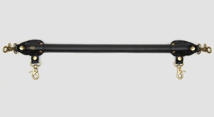 Черная распорка для ног Bound to You Faux Leather Spreader Bar - 50,8 см. 