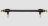 Черная распорка для ног Bound to You Faux Leather Spreader Bar - 50,8 см. 