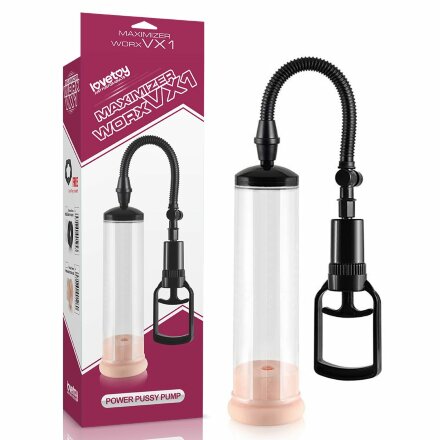 Вакуумная помпа с телесным вкладышем Maximizer WorxVX1 Pussy Pump 