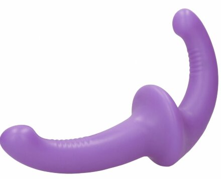 Фиолетовый безремневой страпон Silicone Strapless Strapon 