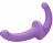Фиолетовый безремневой страпон Silicone Strapless Strapon 