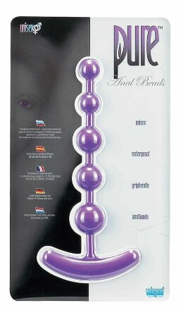 Анальная цепочка PURE ANAL BEADS - 15,2 см. 