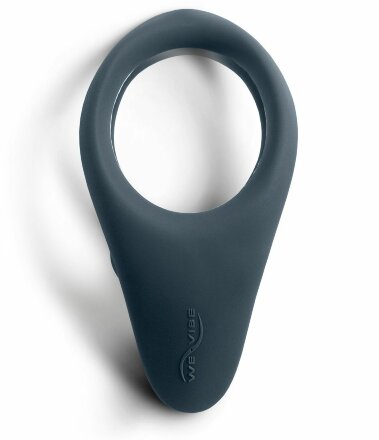 Чёрное эрекционное виброкольцо We-vibe Verge 