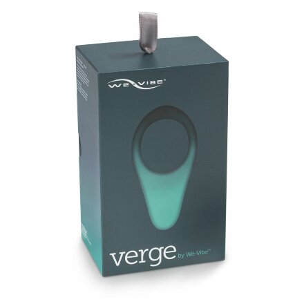 Чёрное эрекционное виброкольцо We-vibe Verge 