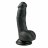 Черный фаллоимитатор Realistic Dildo - 15 см. 
