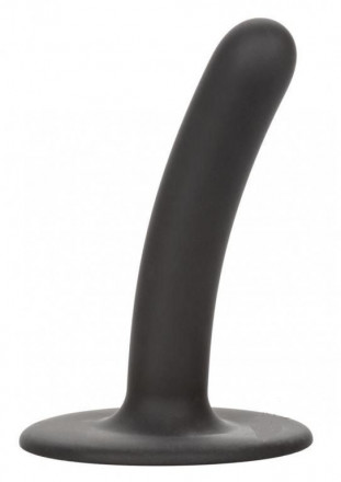 Черный силиконовый анальный стимулятор 7” Smooth Probe - 17,75 см. 