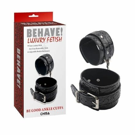 Черные оковы на карабине Be good Ankle Cuffs 