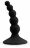 Черный анальный стимулятор с шариками Lure me Beaded Anal Plug - 10,3 см. 