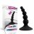 Черный анальный стимулятор с шариками Lure me Beaded Anal Plug - 10,3 см. 