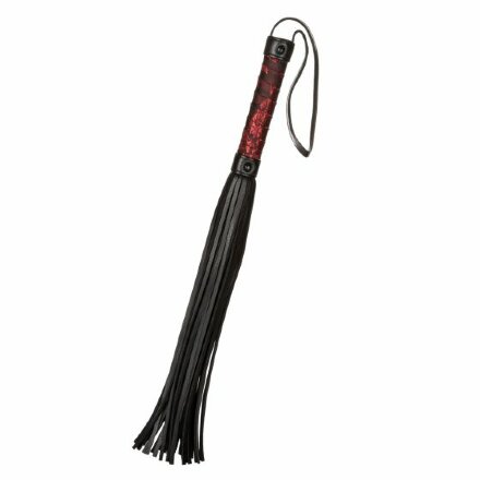 Черная многохвостая гладкая плеть Scandal Flogger Bulk - 69 см. 