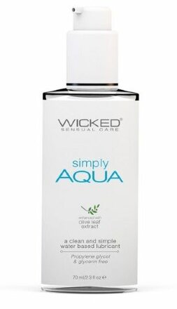 Легкий лубрикант на водной основе Wicked Simply AQUA - 70 мл. 