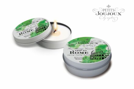 Массажная свеча Petits Joujoux Rome с ароматом грейпфрута и бергамота - 33 гр. 