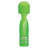 Светящийся в темноте жезловый мини-вибратор с кристаллами Mini Massager Glow In The Dark 
