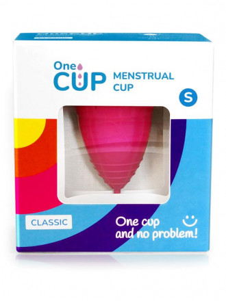 Розовая менструальная чаша OneCUP Classic - размер S 