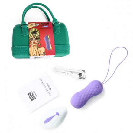 Фиолетовые вагинальные шарики Remote Controlled Motion Love Balls Jivy 