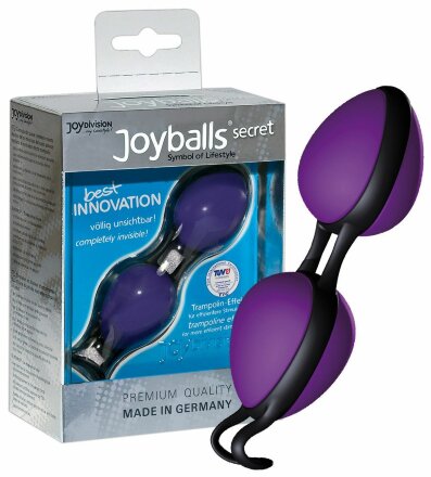 Фиолетовые вагинальные шарики Joyballs secret  