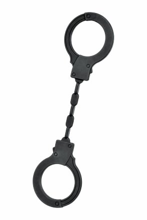 Черные силиконовые наручники A-Toys без ключа 