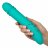 Бирюзовый гладкий вибратор Shameless Flirt - 25,5 см. 