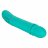 Бирюзовый гладкий вибратор Shameless Flirt - 25,5 см. 