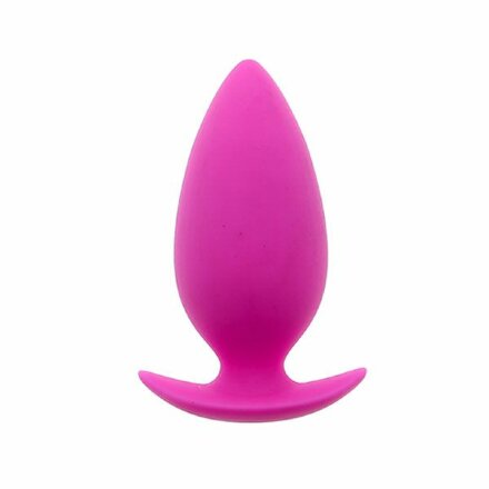 Розовая анальная втулка BOOTYFUL ANAL PLUG MEDIUM PINK - 9,8 см. 