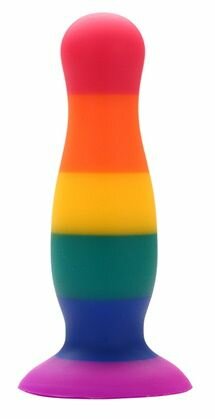 Разноцветная анальная пробка COLOURFUL PLUG - 14,5 см. 