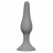 Светло-серая анальная пробка Slim Anal Plug Large - 12,5 см. 