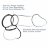 Набор из трех черных эрекционных колец Silicone 3-Ring Stamina Set 
