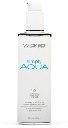 Легкий лубрикант на водной основе Wicked Simply AQUA - 120 мл. 