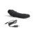 Черный анальный вибратор 7  Slim Anal Realistic Vibrator - 20 см. 