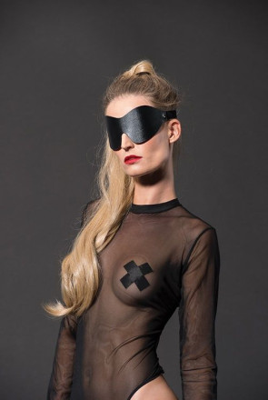Черная сплошная маска на глаза PREMIUM EYE MASK 