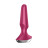 Малиновая анальная пробка с вибрацией Satisfyer Plug-ilicious 2 - 14 см. 