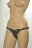 Чёрные трусики для фиксации насадок кольцом Kanikule Leather Strap-on Harness  Anatomic Thong 