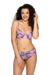 Купальный лиф plus size с анималистическим рисунком